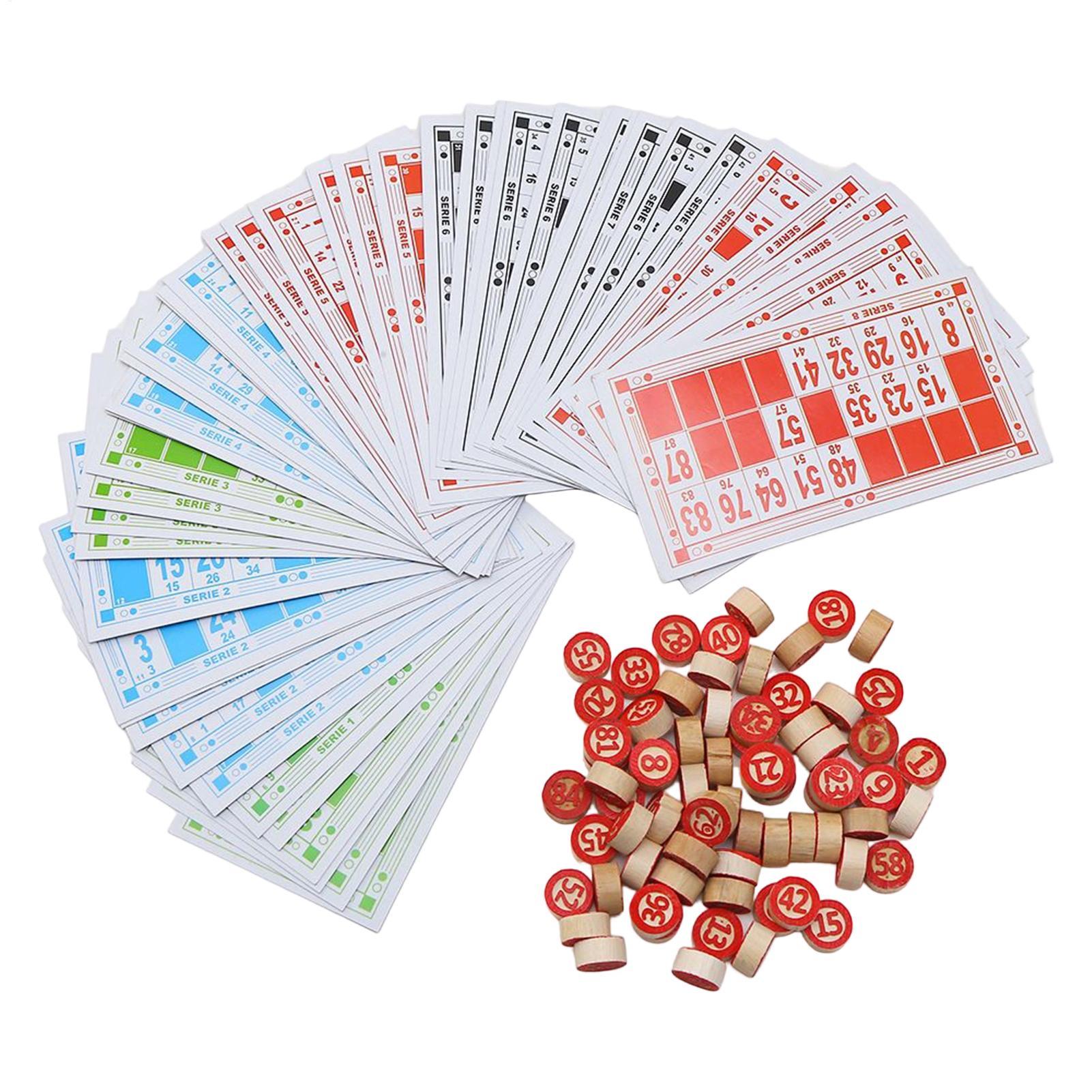 Party Games Bingo - Jogo de Bingo Vintage em Madeira