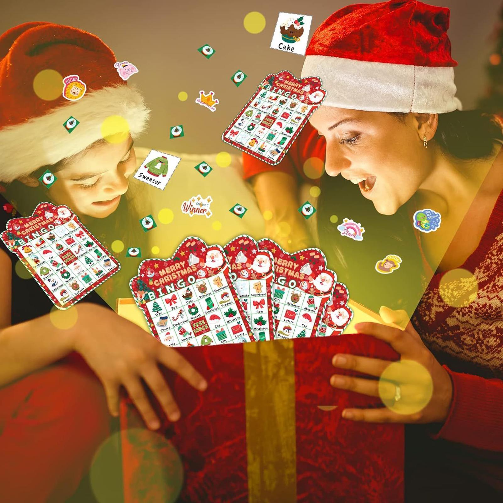 Party Games Bingo - Cartões de bingo de natal para