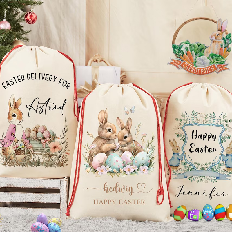 Party Games Egg - Saco de Presente Personalizado com Nome