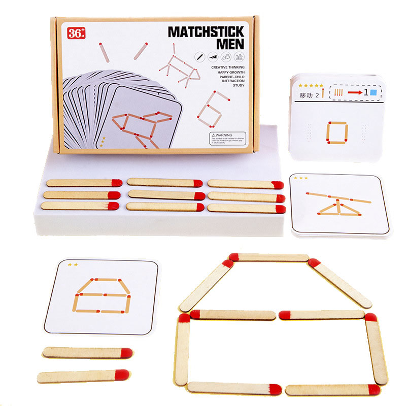 Party Games Kids Indoor - Montessori combina quebra-cabeças jogo brinquedos de