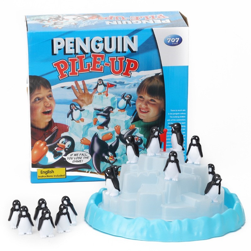 Party Games No Props - Brinquedo de Empilhar Pinguins Iceberg: Jogo