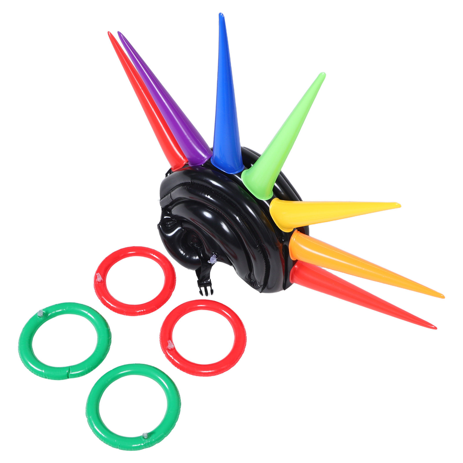 Party Games No Props - Chapéu de coroa inflável para festas,