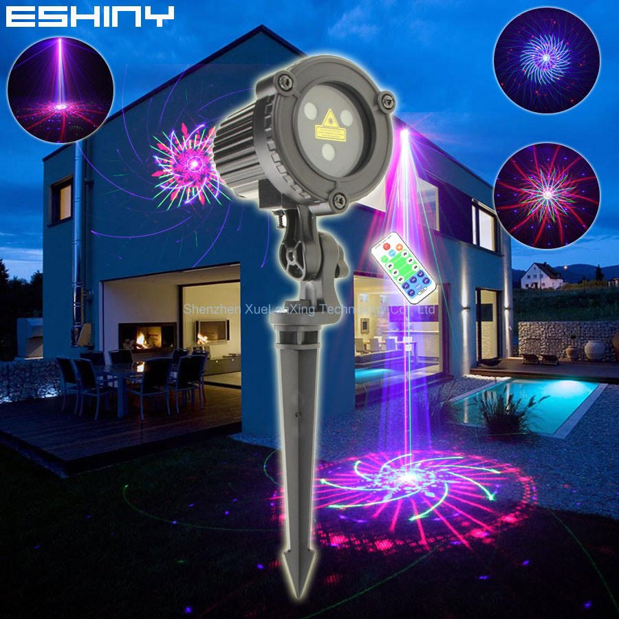 Games Garden Party - ESHINY-RGB Laser Paisagem Luz, 60 Padrões