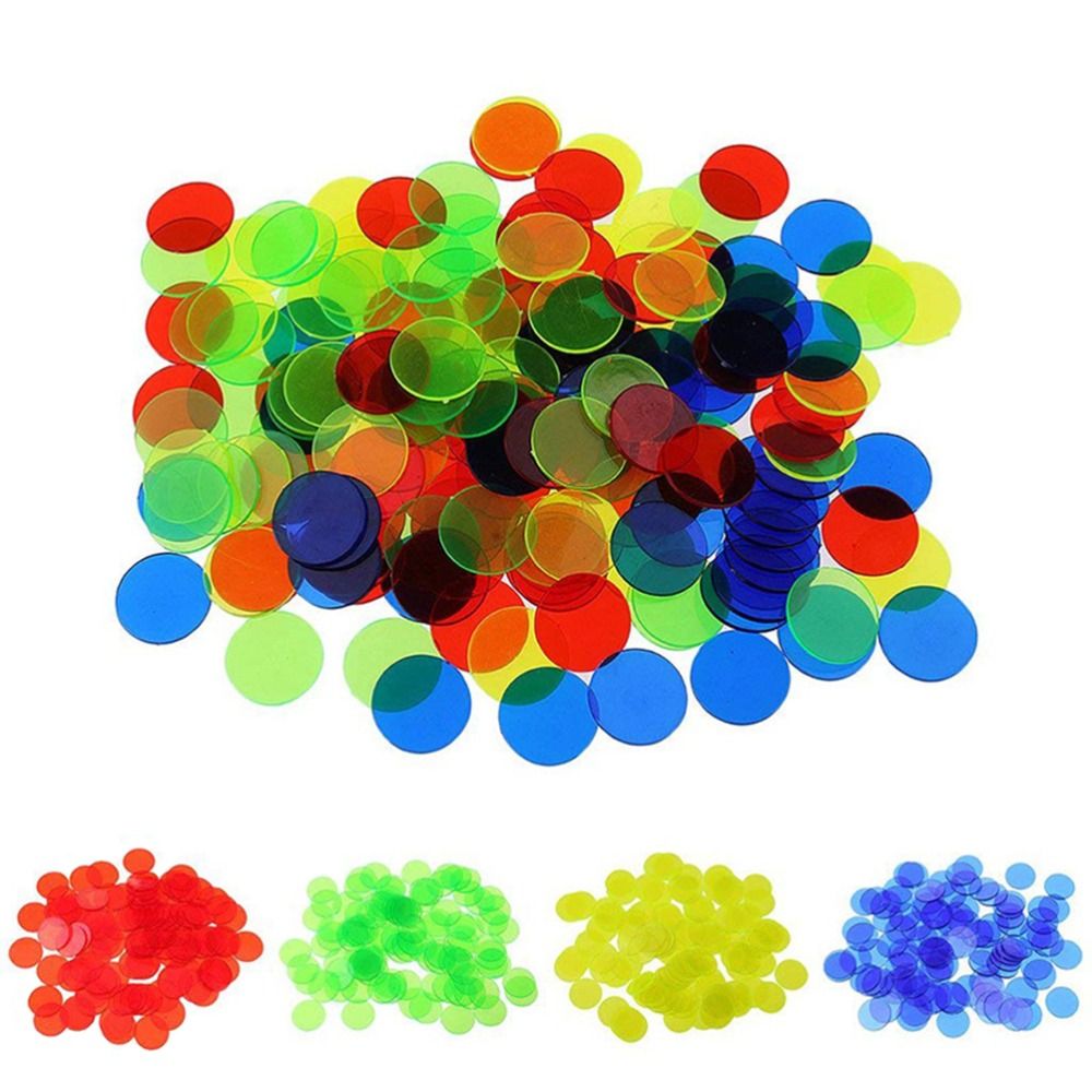 Party Games Bingo - 100 Peças de Fichas de Contagem