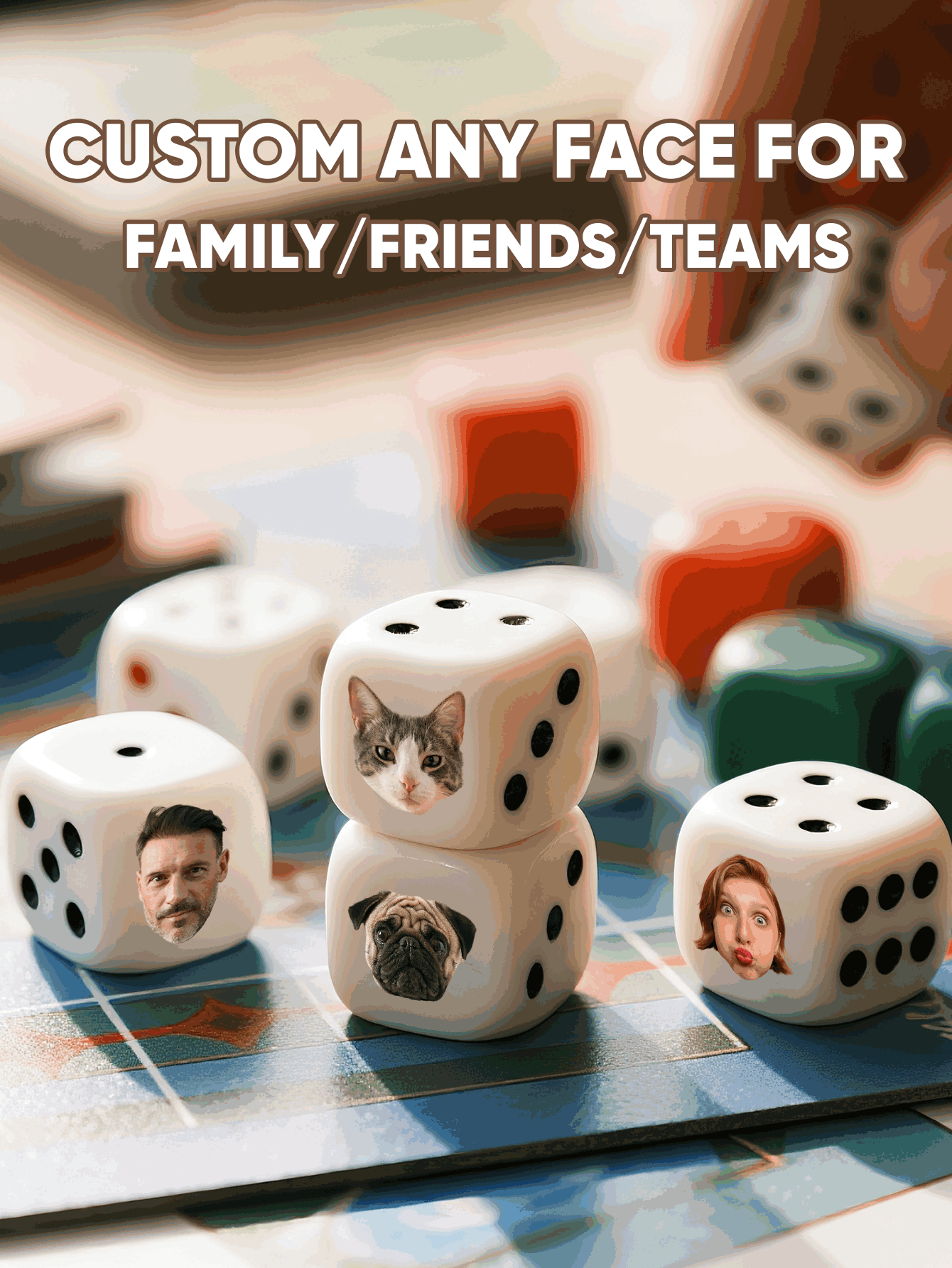 Dado de Rosto Personalizado, D - Party Games For Adults avaliação e preço