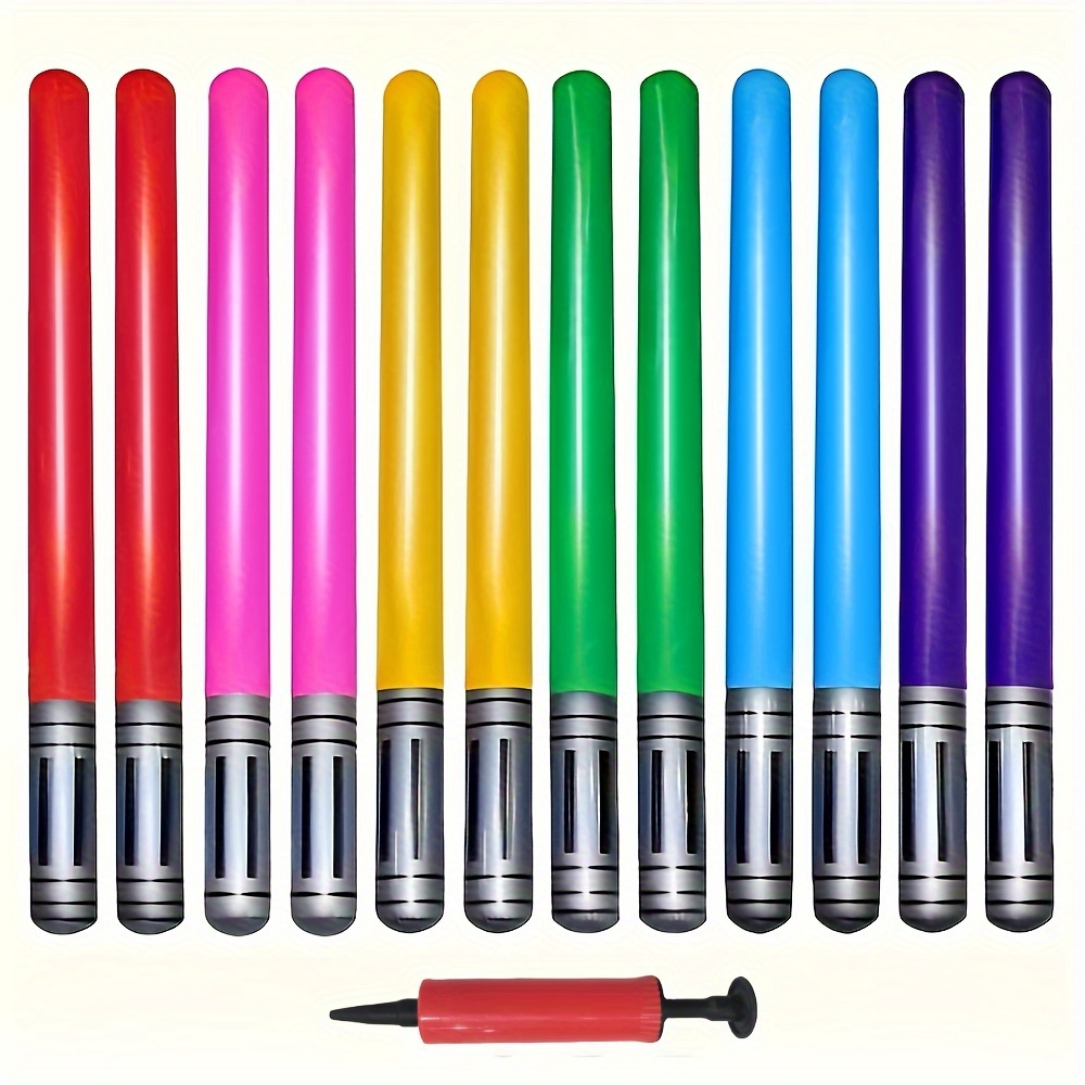 12 Espadas Infláveis Coloridas - Party Games No Props avaliação e preço
