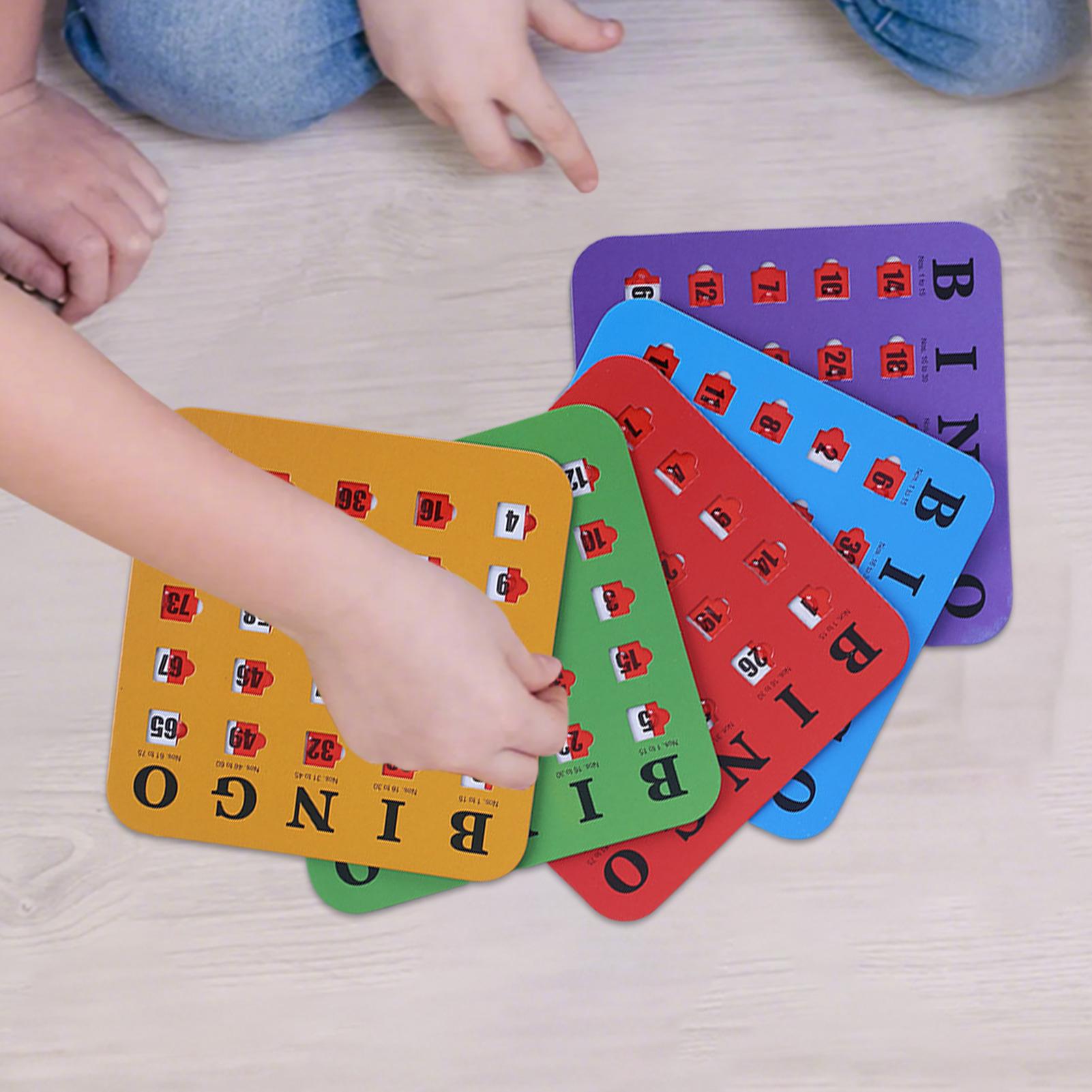 5 cartas de jogo de bingo desl - Party Games Bingo avaliação e preço