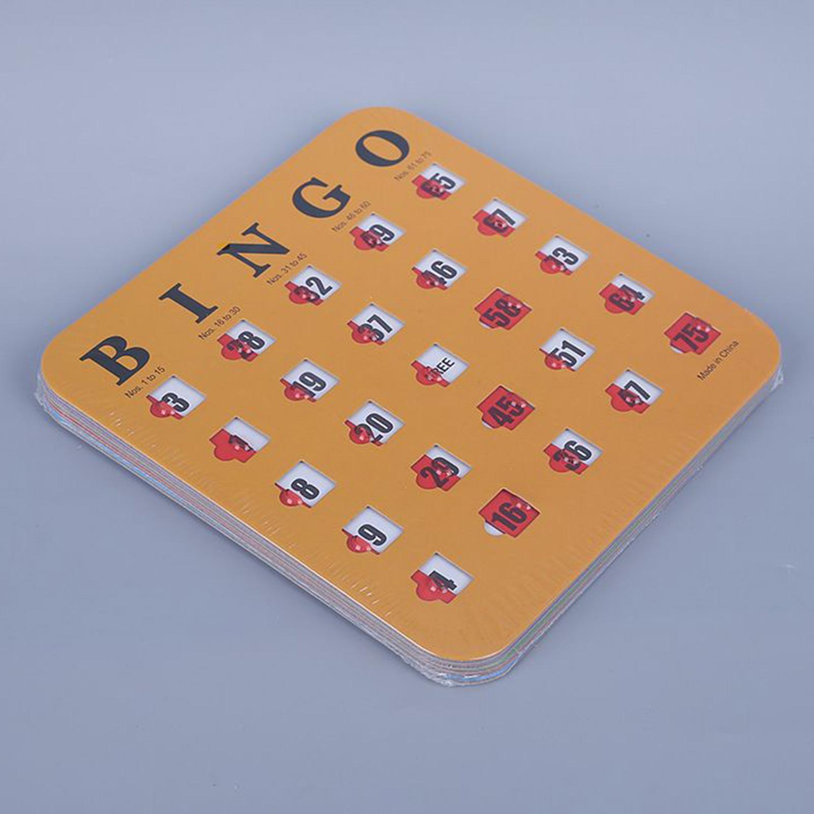 5 cartas de jogo de bingo desl - Party Games Bingo avaliação e preço