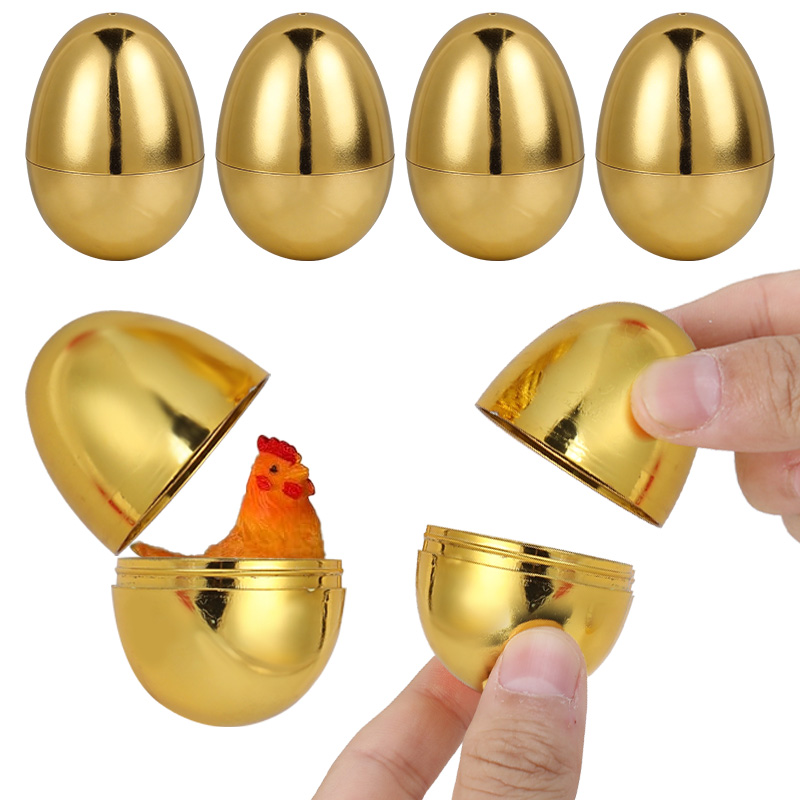6PCS Ovos de Páscoa Dourados e - Party Games Egg avaliação e preço