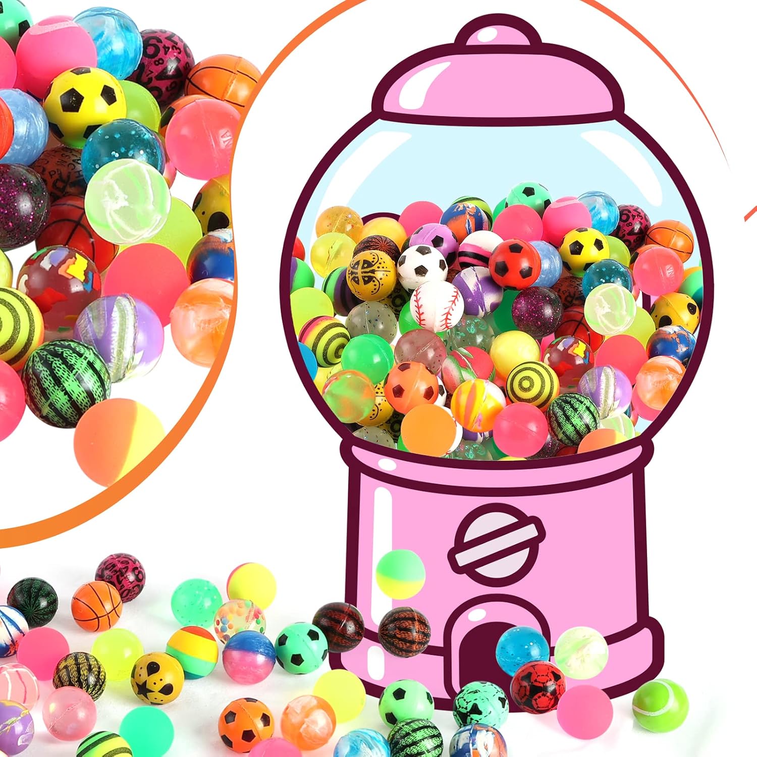 6/100 pçs bolas saltitantes de - Party Games Gender Reveal avaliação e preço
