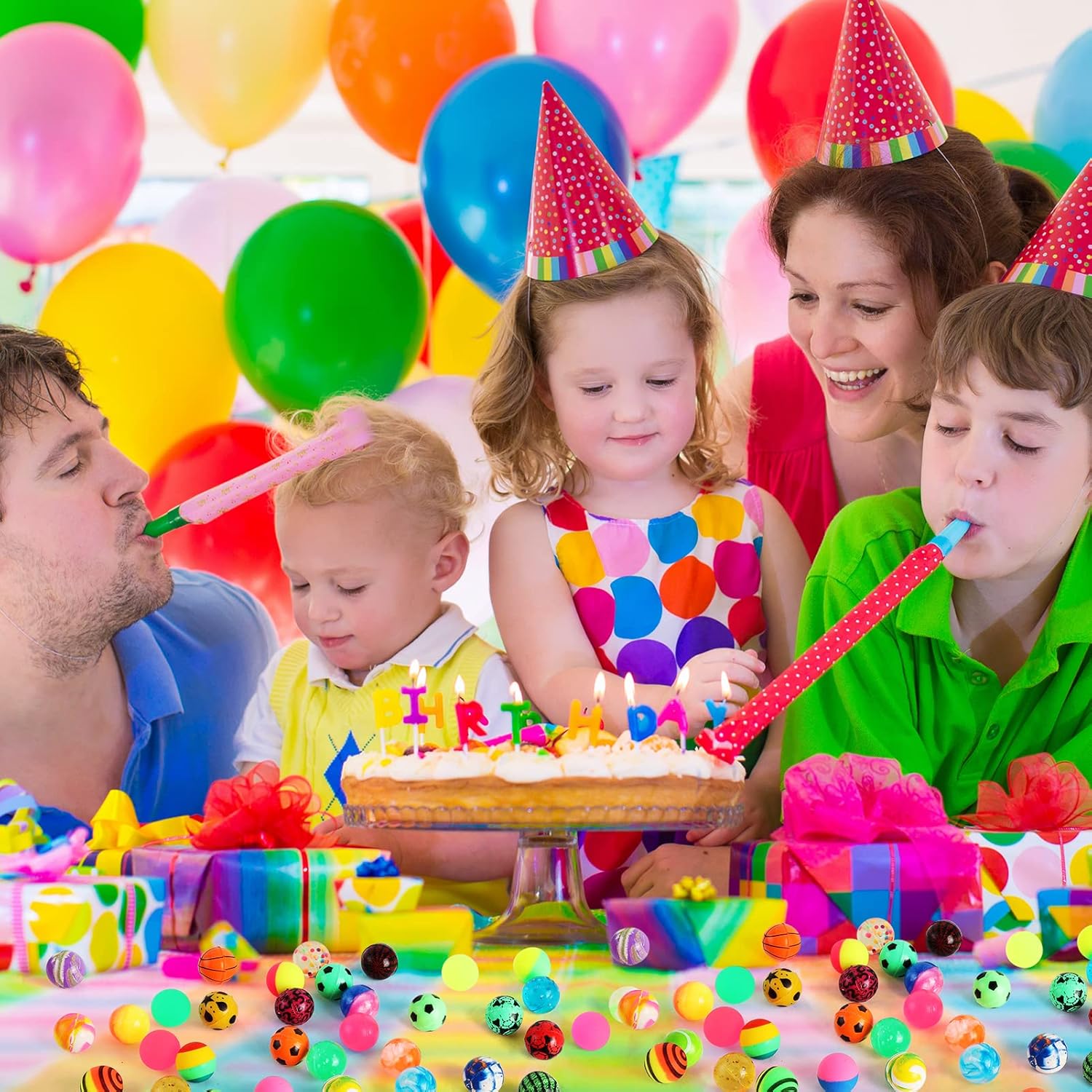 6/100 pçs bolas saltitantes de - Party Games Gender Reveal avaliação e preço