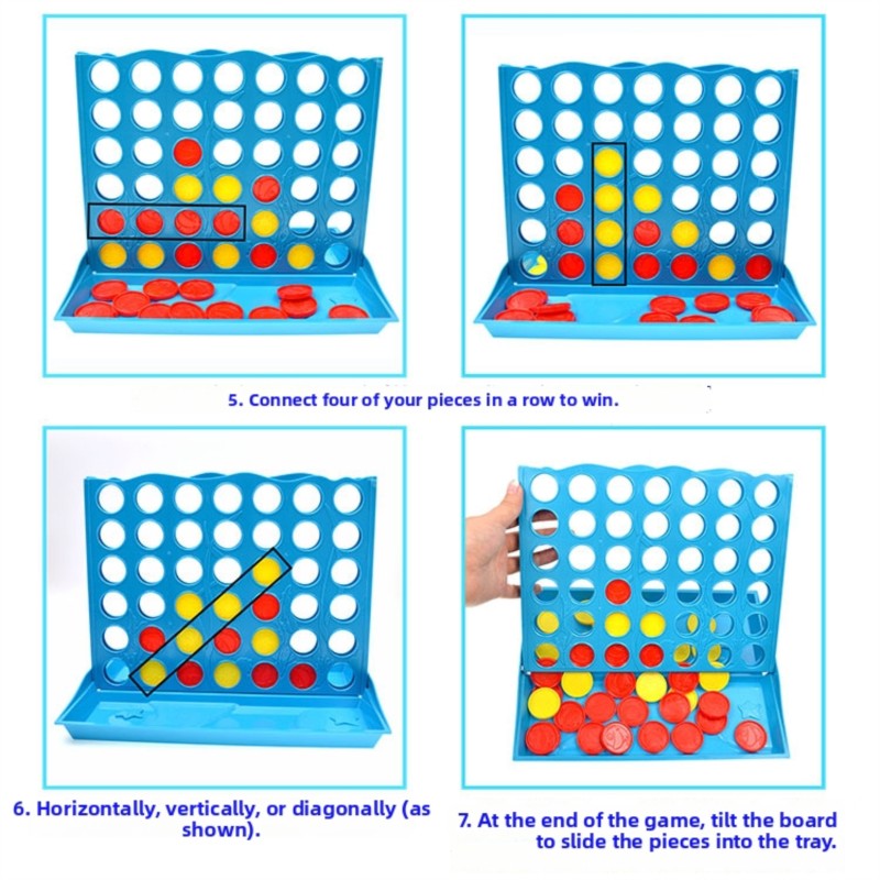 Jogo de Tabuleiro 3D Quatro em - Party Games Kids Indoor avaliação e preço