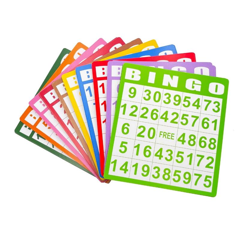 50/100 peças de cartas de bing - Party Games Bingo avaliação e preço