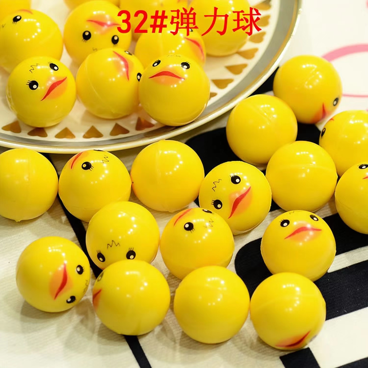 32mm bolas saltando bola de pl - Party Games Egg avaliação e preço
